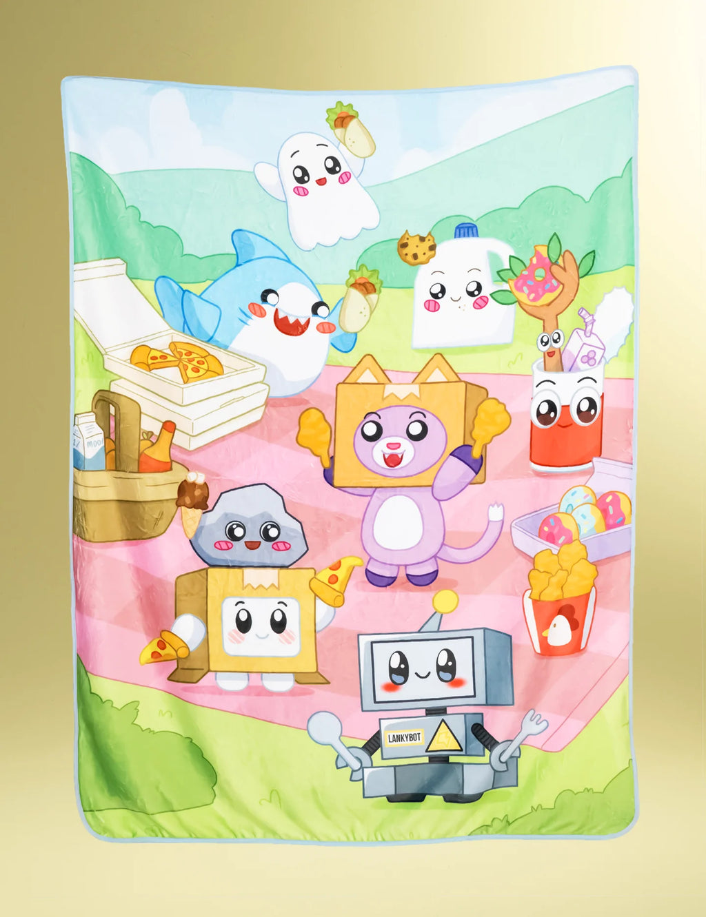 Lankybox Friends Fleece Blanket